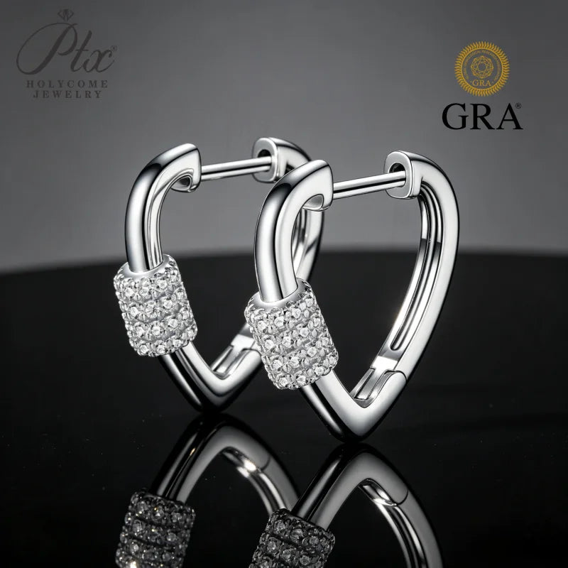 1mm Dainty Moissanite Stud Earrings 925