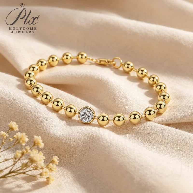 1ct Moissanite Charm Tennis Bracelet D VVS1